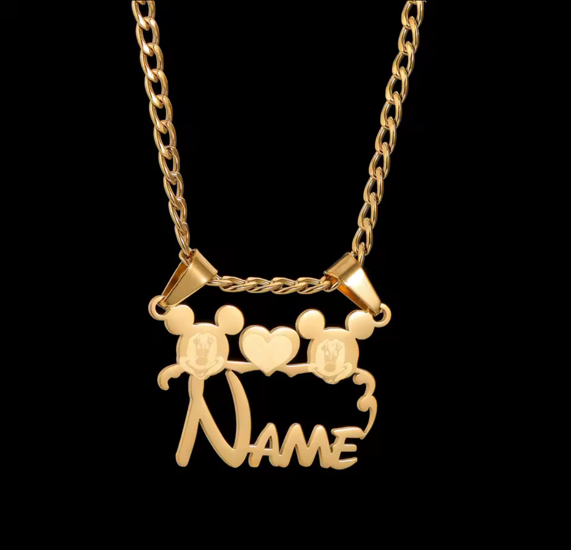 Personalized Cartoon-Inspired Name Necklace