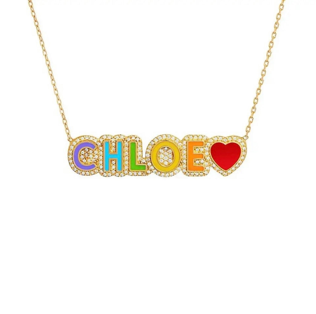 Just For Me Colored Name Necklace