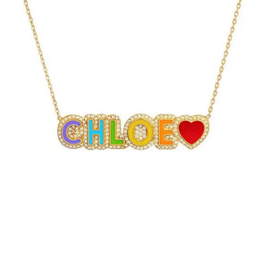 Just For Me Colored Name Necklace