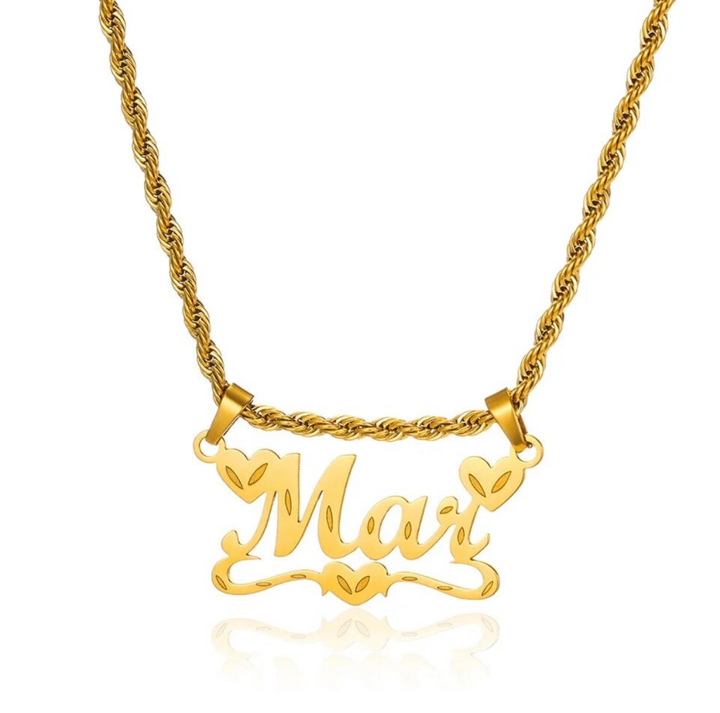 Old Skool Custom Name Necklace