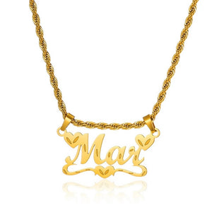 Old Skool Custom Name Necklace