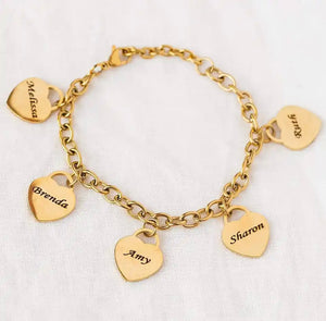 My Love Charm Name Bracelet
