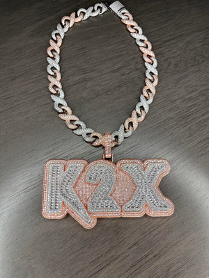 Big Baguette Name Pendant (No Chain)