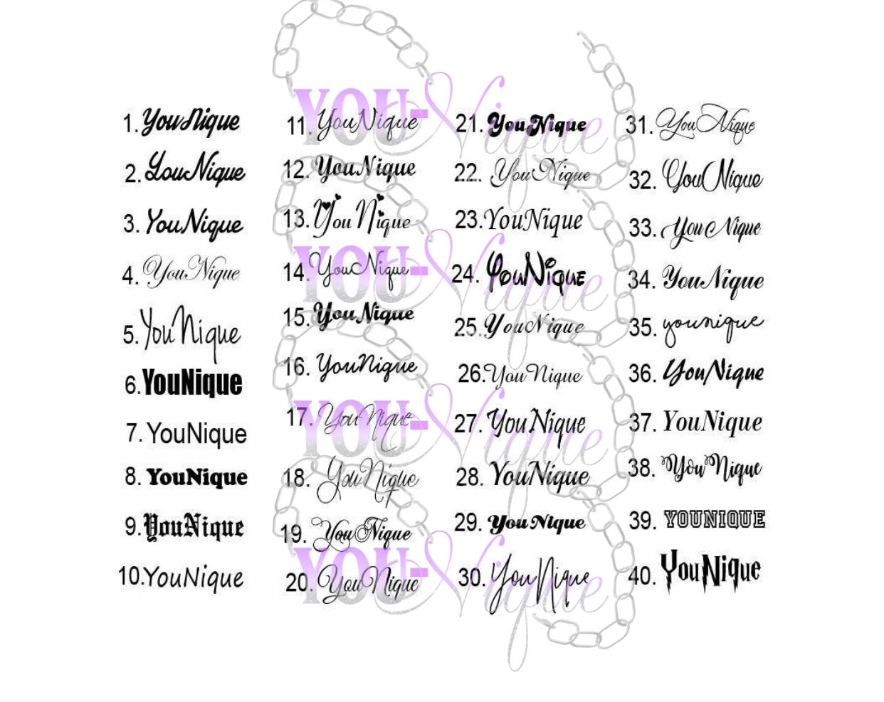 3 Name Heart Name Necklace