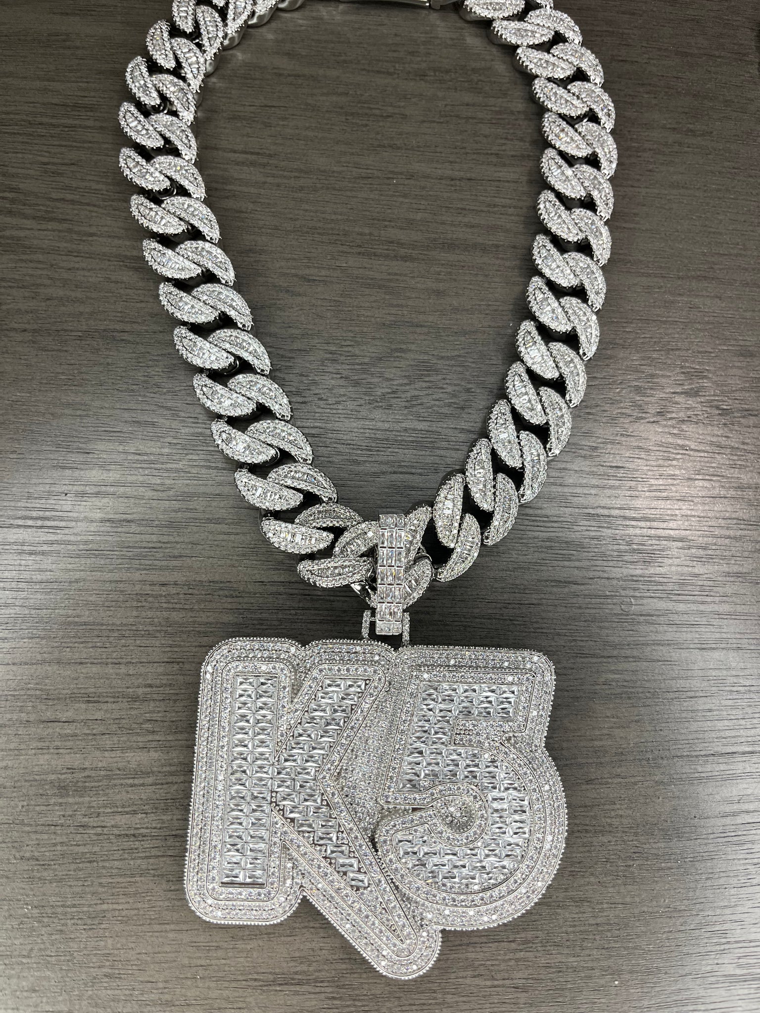 Big Baguette Name Pendant (No Chain)