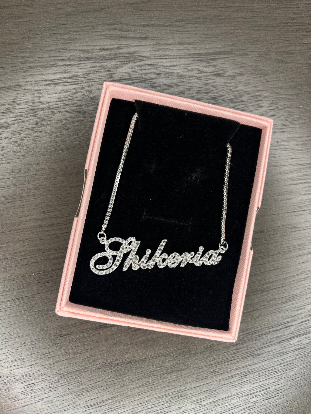 Studed Name necklace