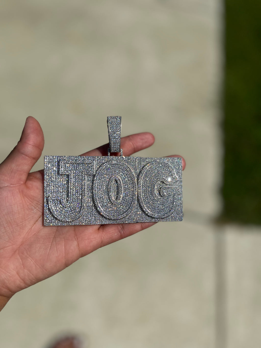 Icy Bar Pendant (No Chain)