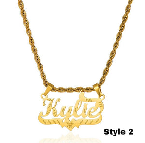 Old Skool Custom Name Necklace