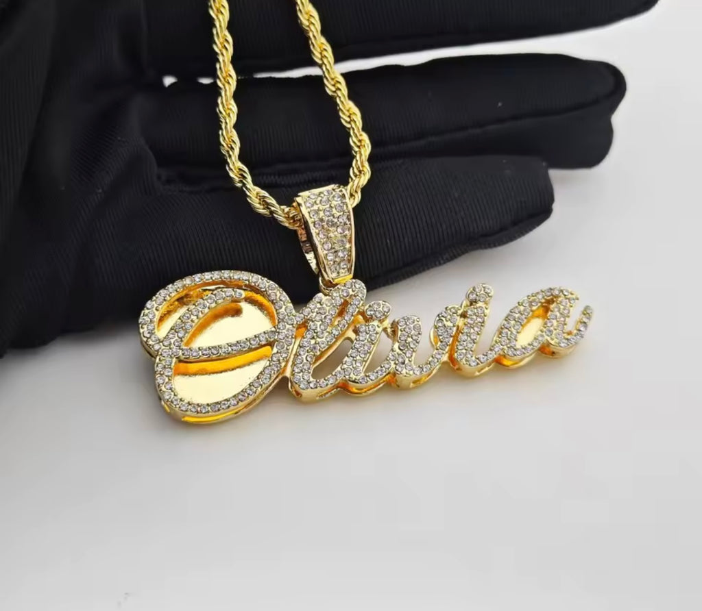 Signature name necklace
