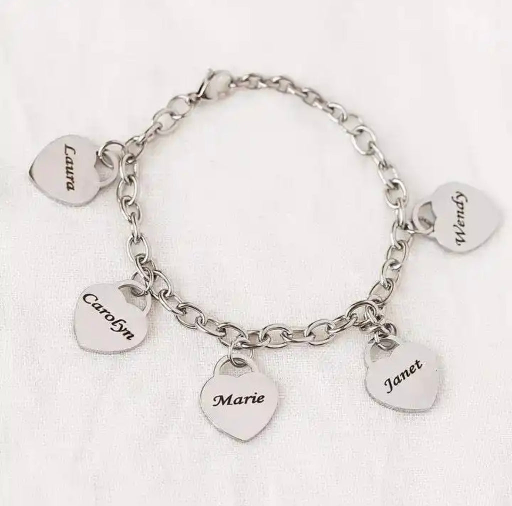 My Love Charm Name Bracelet