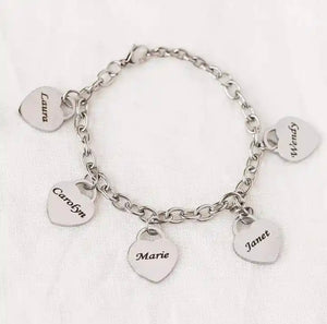 My Love Charm Name Bracelet