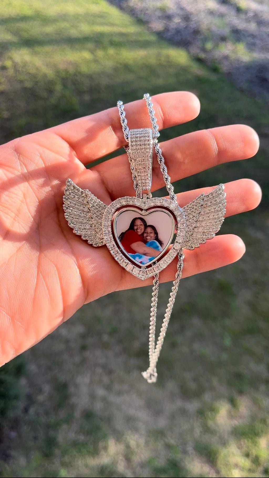 Guardian Angel Photo Pendant