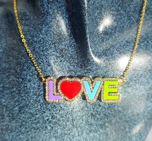 Just For Me Colored Name Necklace