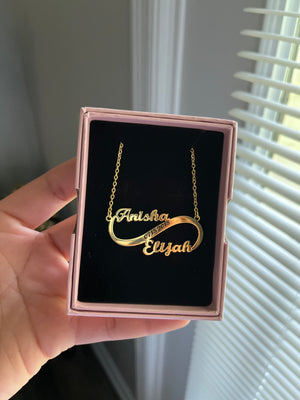 Lovers & Friends Name Necklace