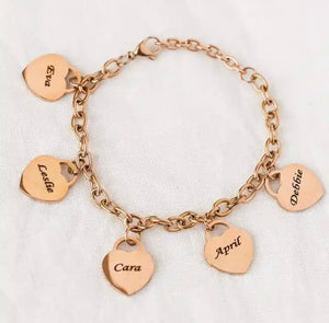 My Love Charm Name Bracelet