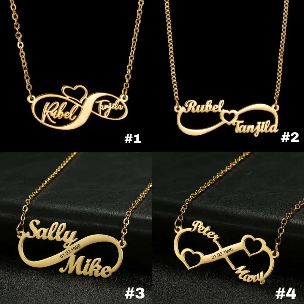 Lovers & Friends Name Necklace