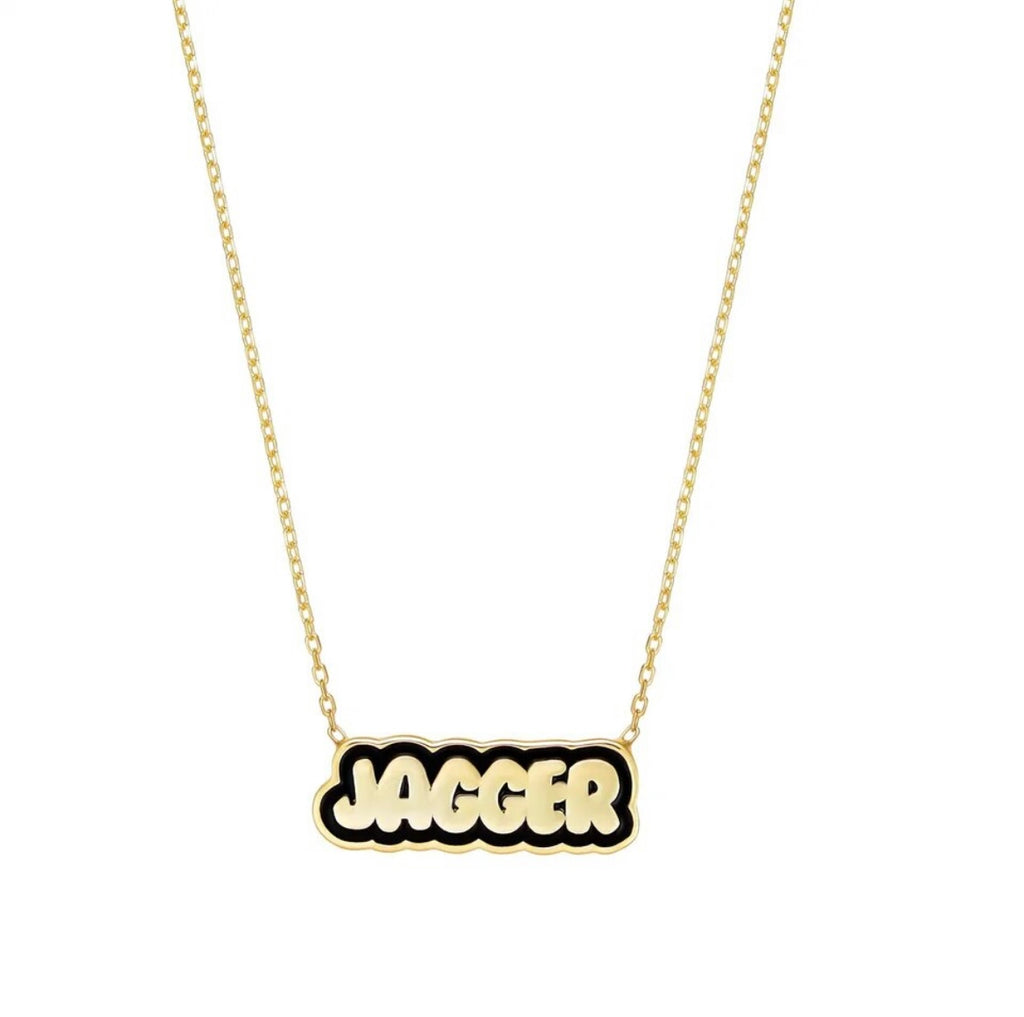 Colored Bubble Custom Name Necklace