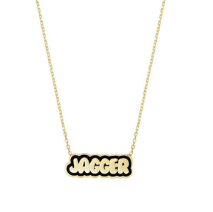Colored Bubble Custom Name Necklace
