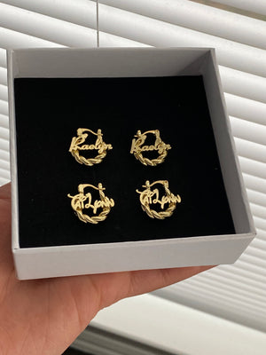 Kids Custom Bamboo Earrings