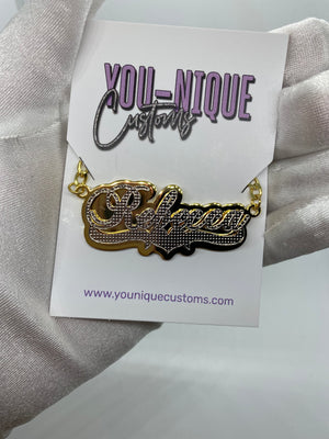 3D Stainless Steel Personalized Name Plate