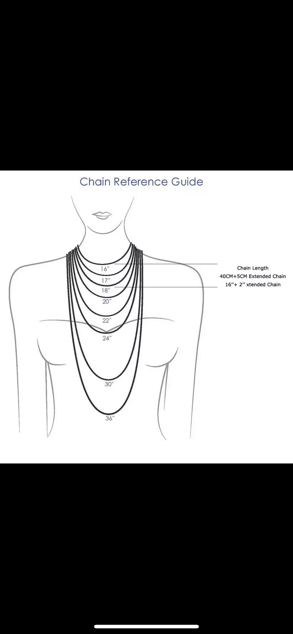 Baguette Pendant Necklace (Tennis Chain)