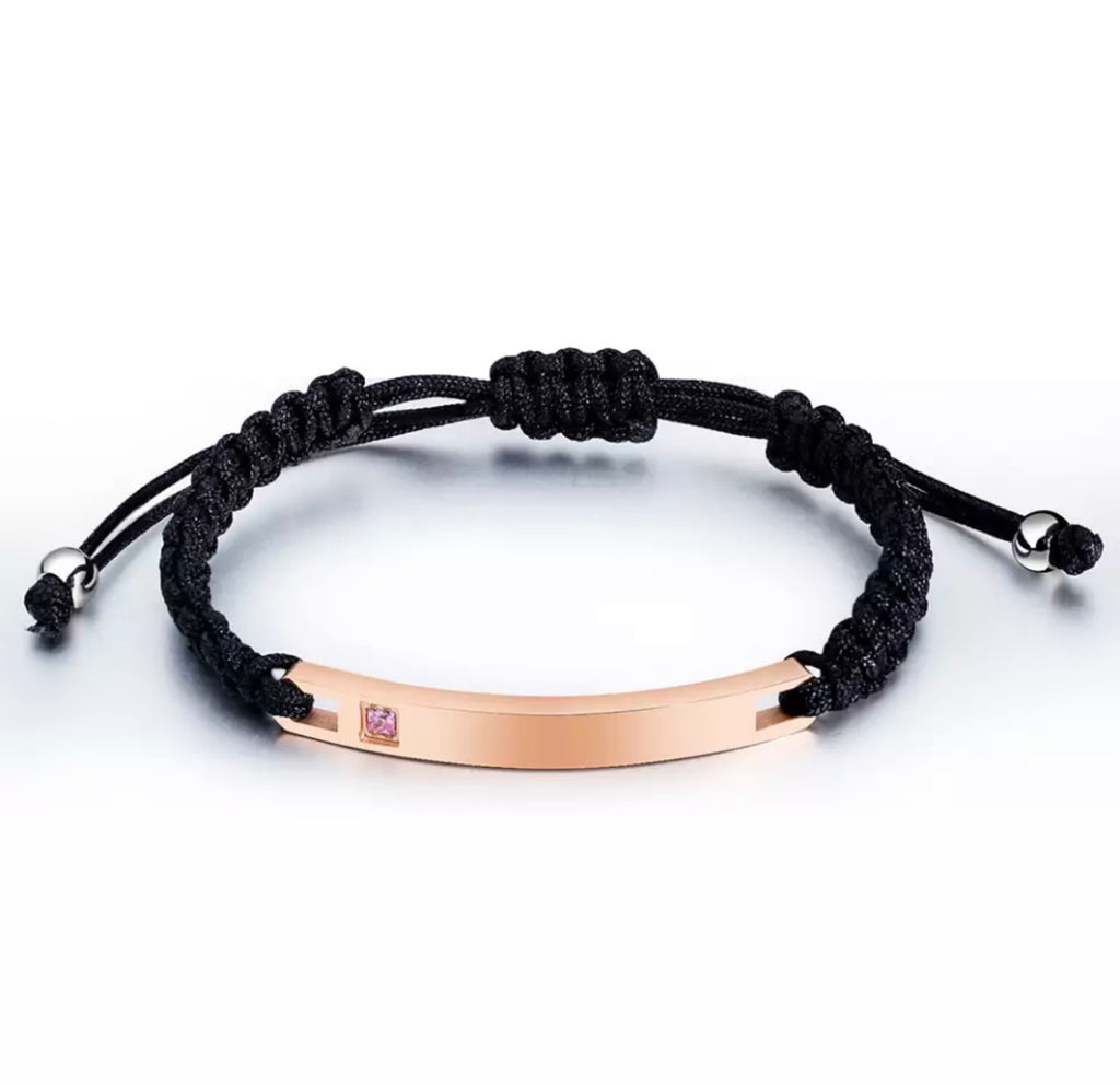 Couples Magnet Name Bracelet