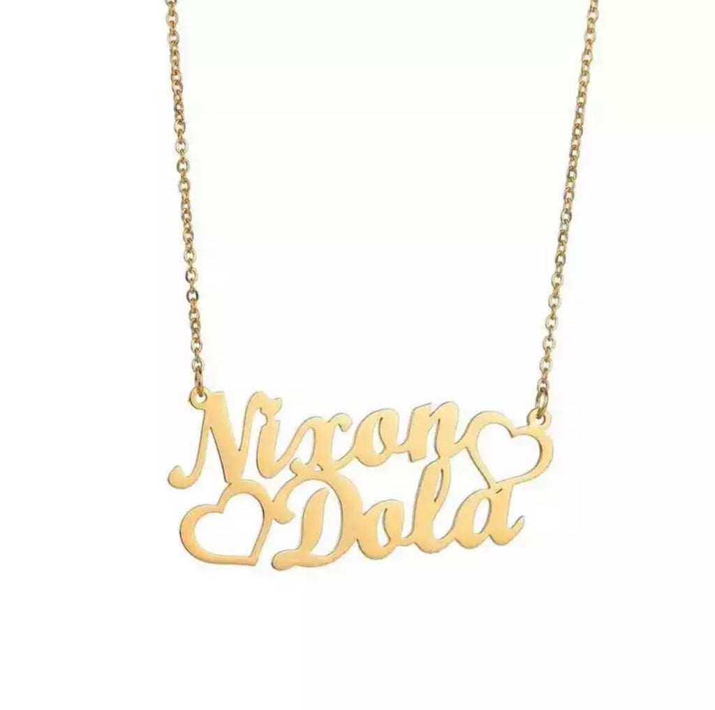2 Name Heart Necklace