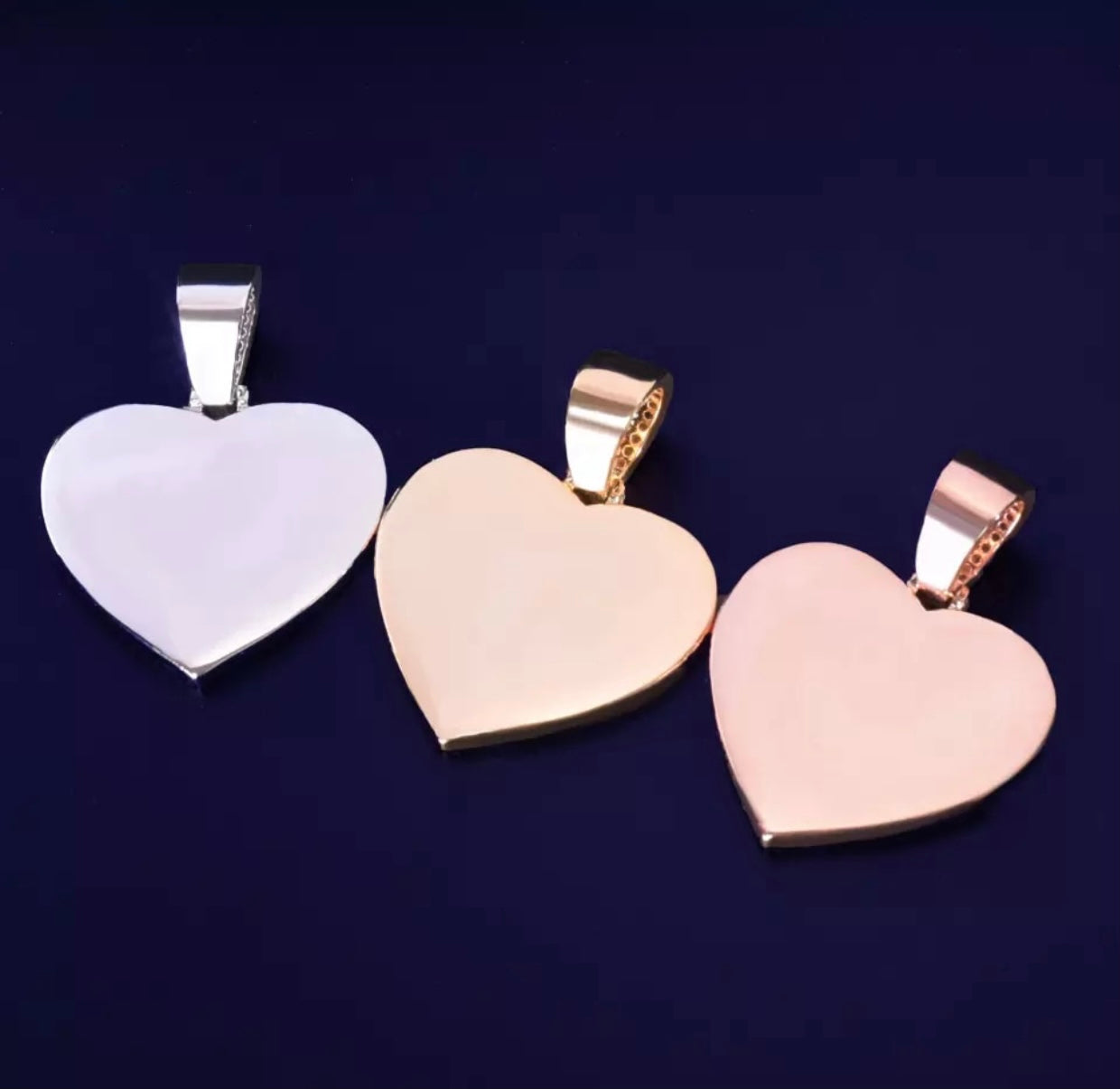 In Memory Heart Photo Pendant