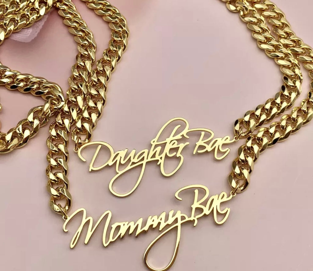 Cuban Chain Name plate