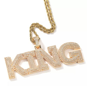 "Like A Boss" Bubble Letter Pendant (Rope Chain)