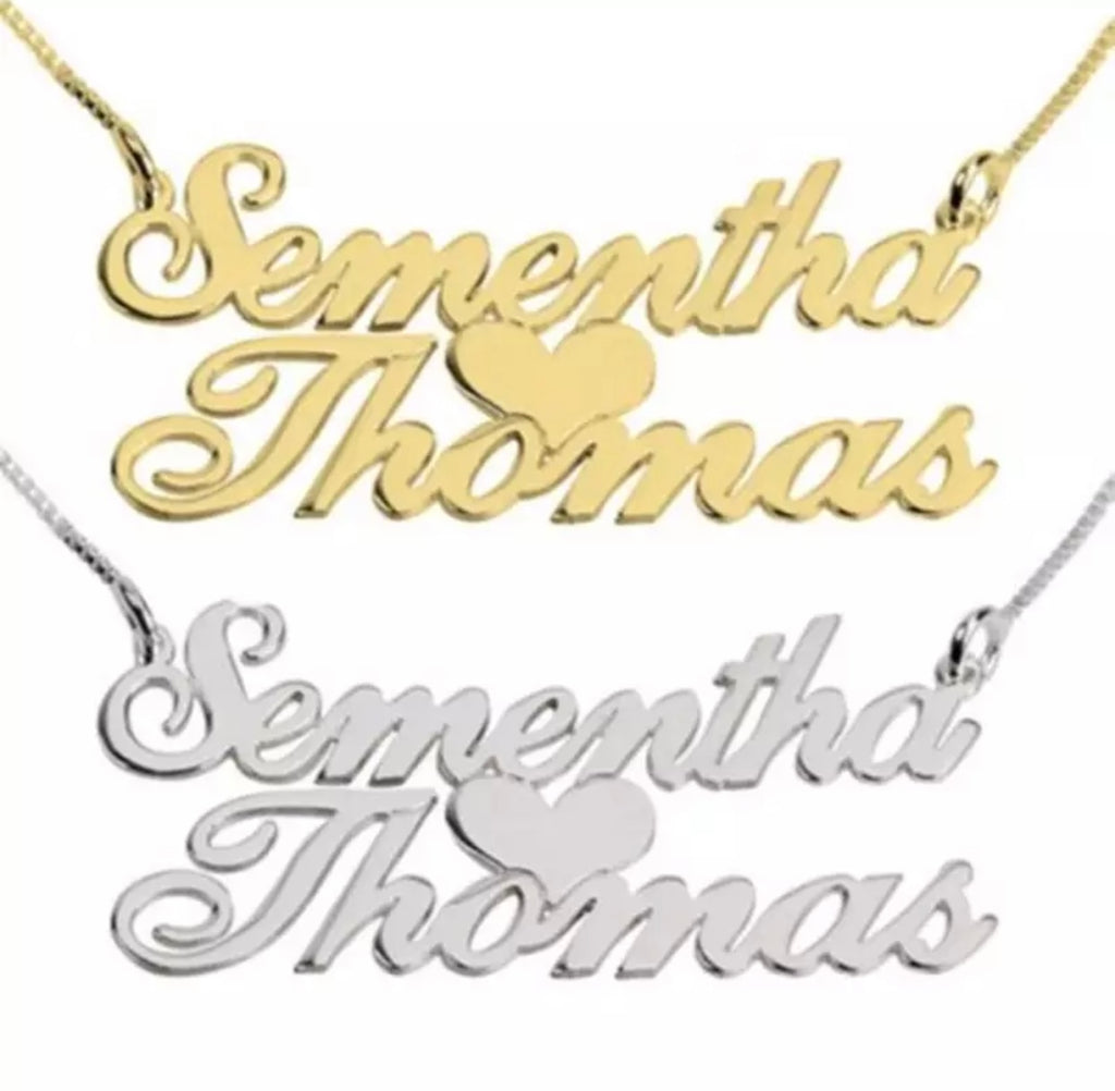Double The Love Name Necklace