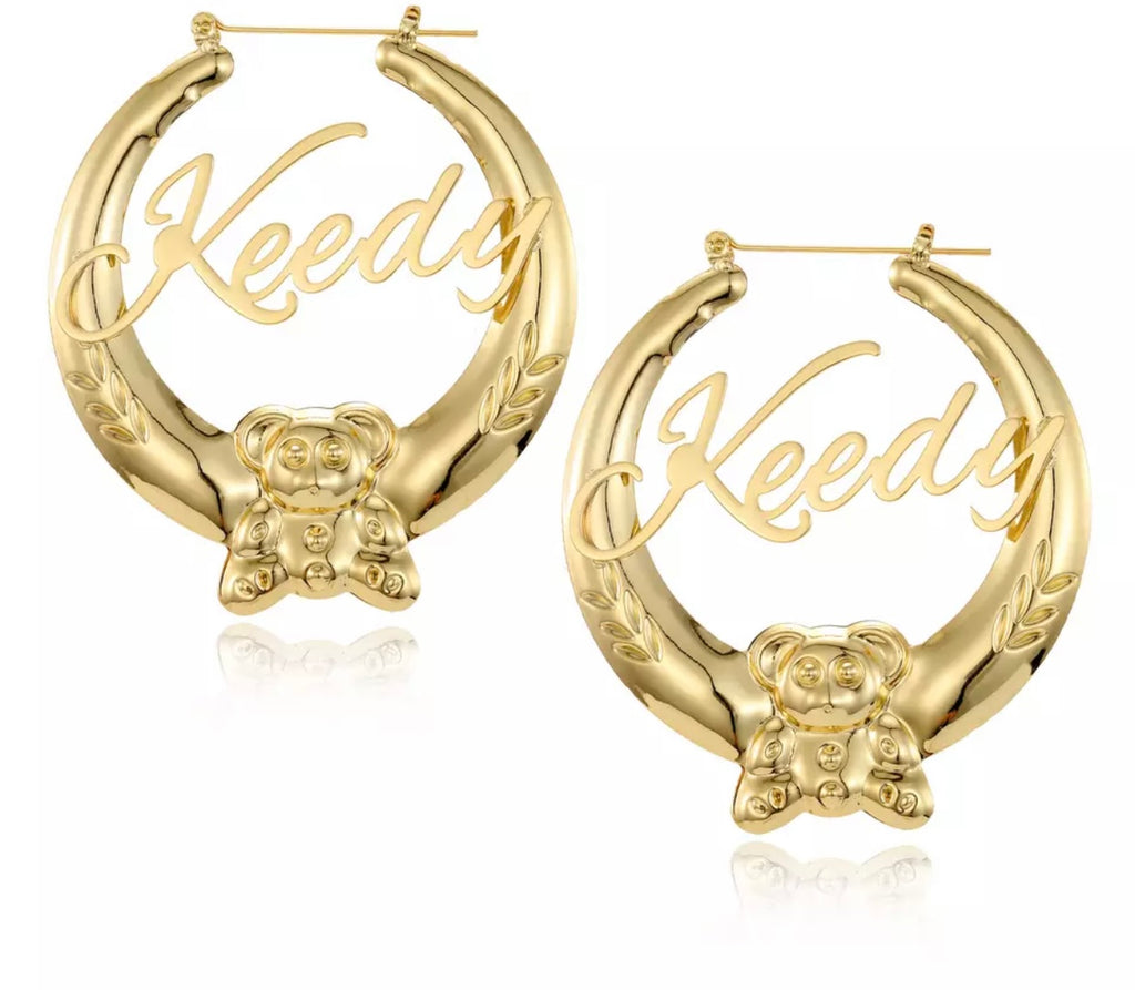 Bamboo Bear Letter Hoops