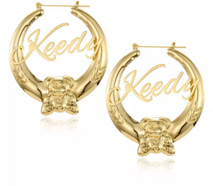 Bamboo Bear Letter Hoops