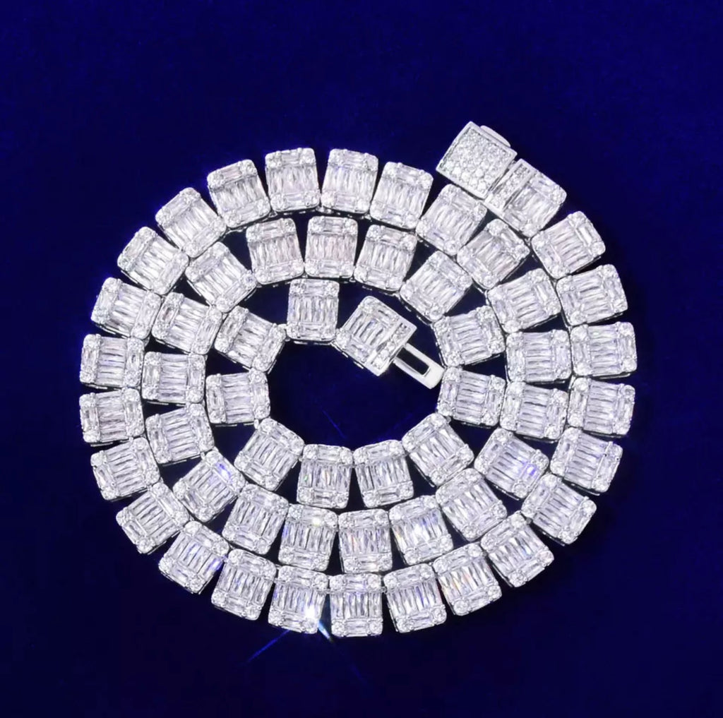9mm Diamond Baguette Chain