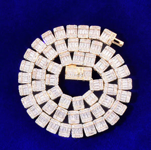 9mm Diamond Baguette Chain