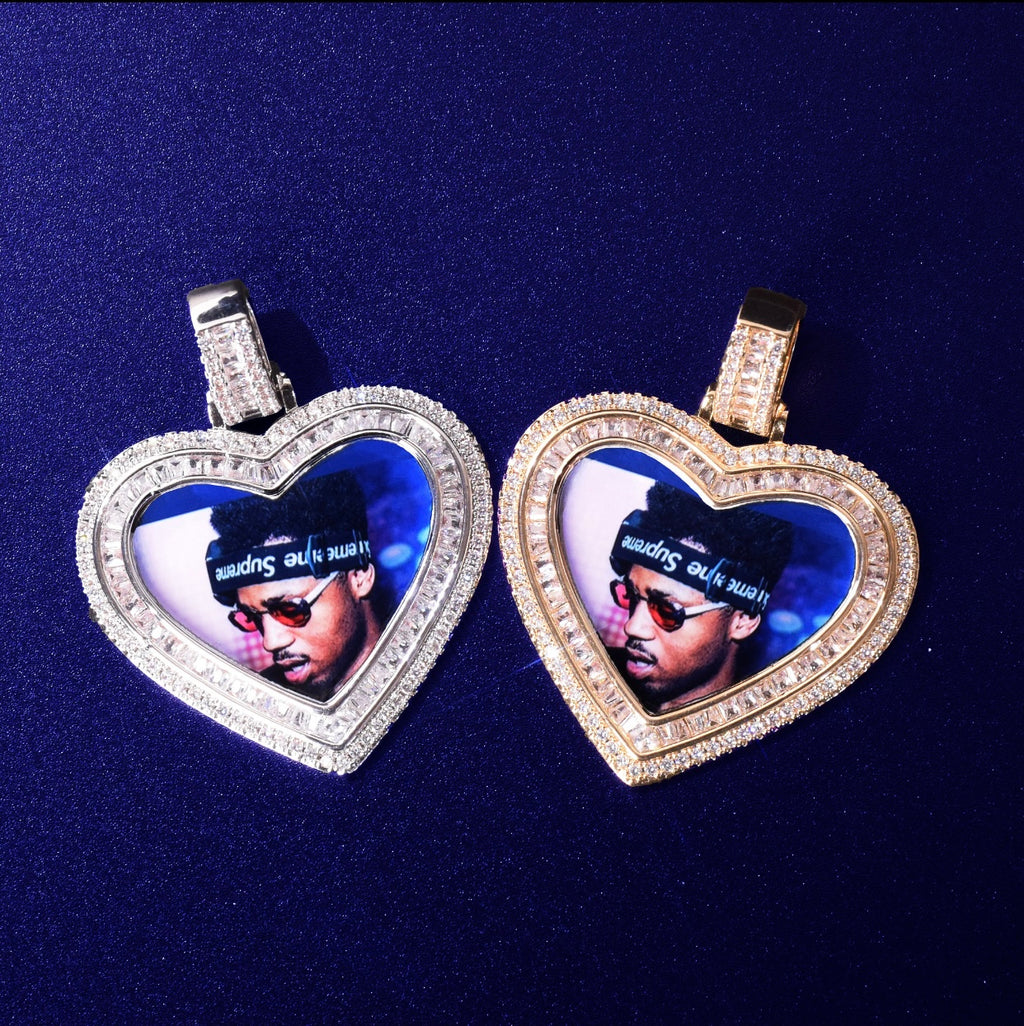 Baguette Photo Pendant