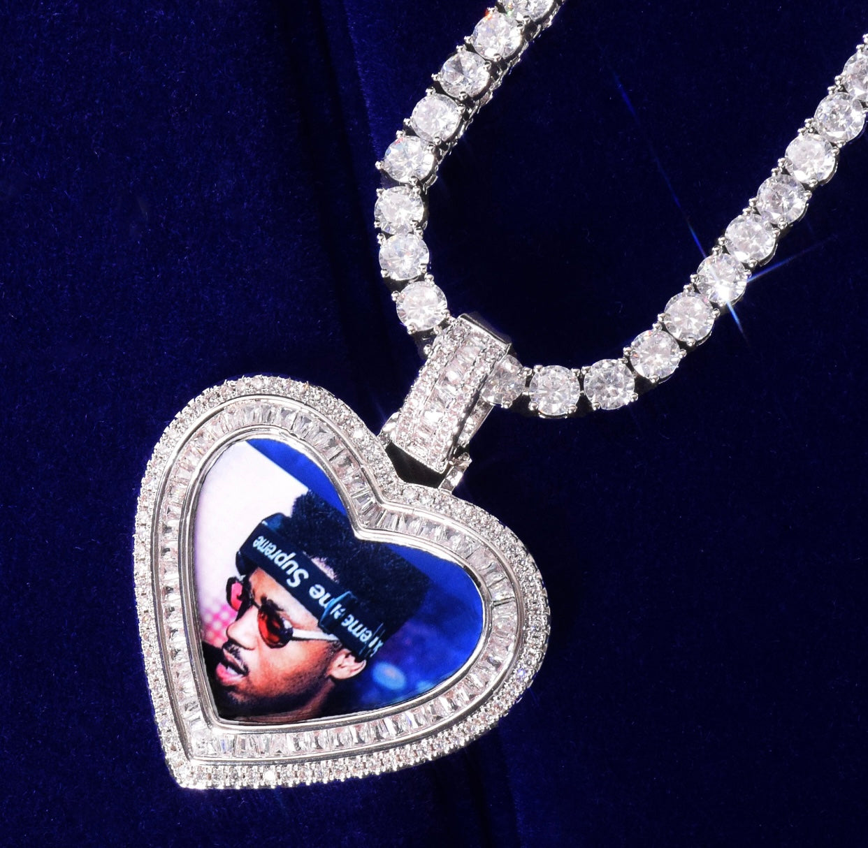 Baguette Photo Pendant