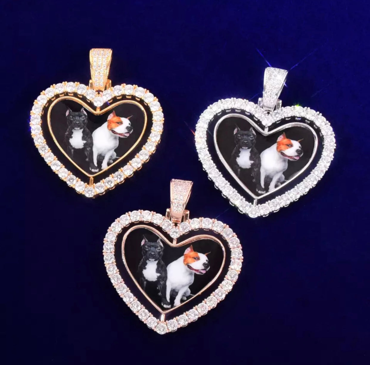 Heart Rotating Photo Pendant