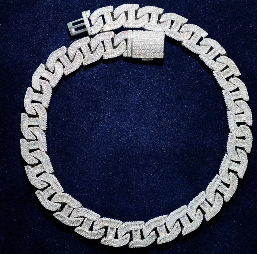 18mm Baguette Cuban Link