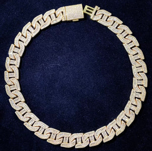 18mm Baguette Cuban Link