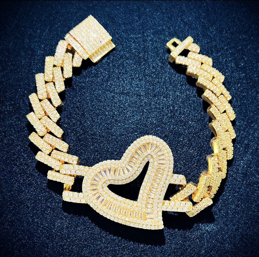 Icy Open Heart Bracelet