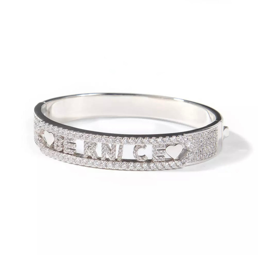 Custom Name Bangle (Real Gold Plated)