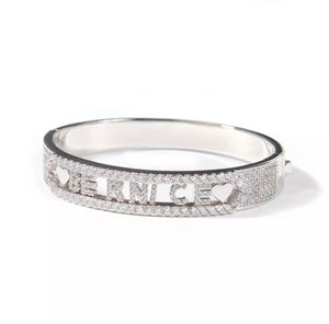 Custom Name Bangle (Real Gold Plated)