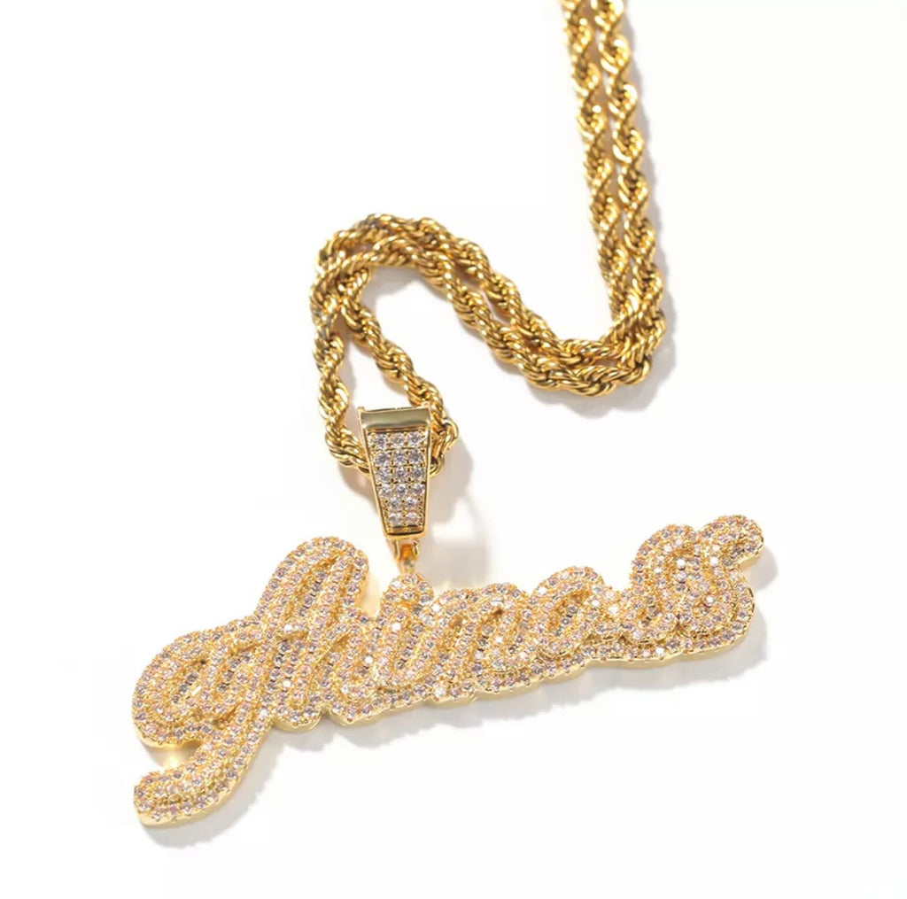 Ice Me Out Custom Name (Rope Chain)