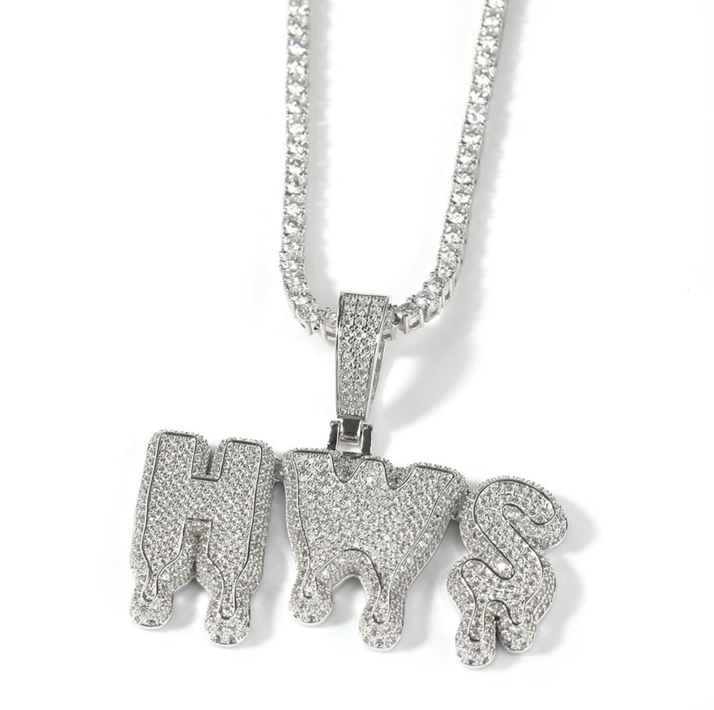 Drip Pendant (Tennis Chain)