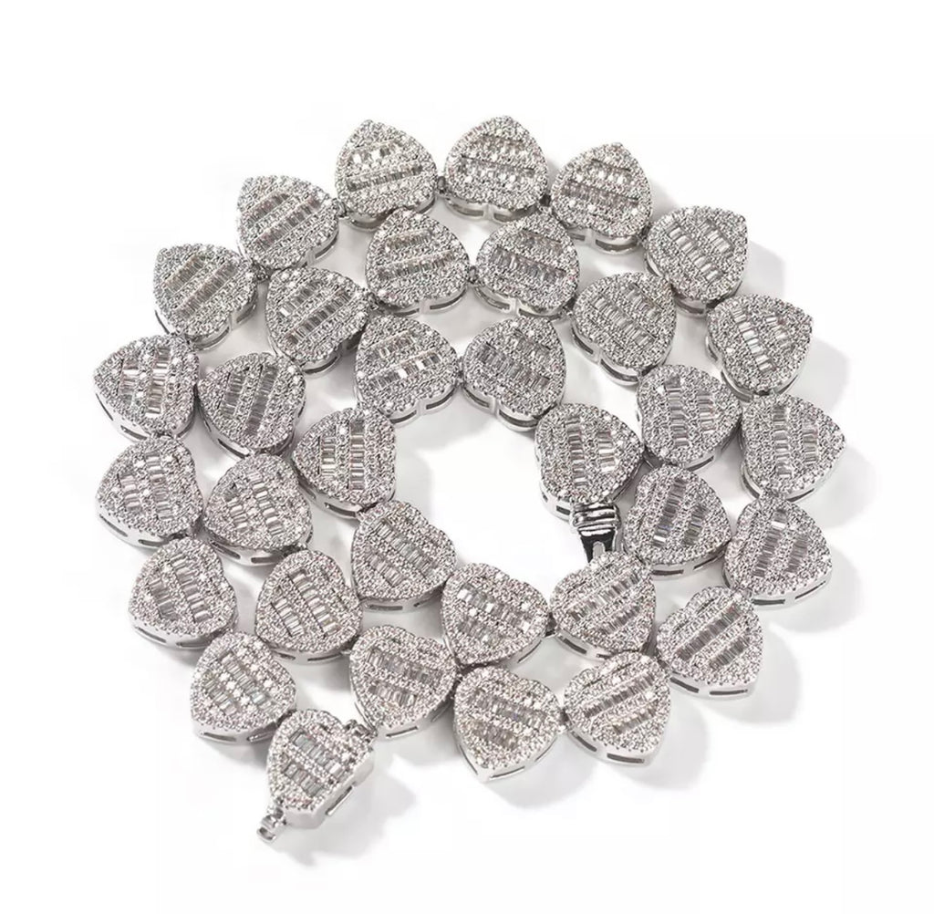 12mm Iced Out Heart Choker