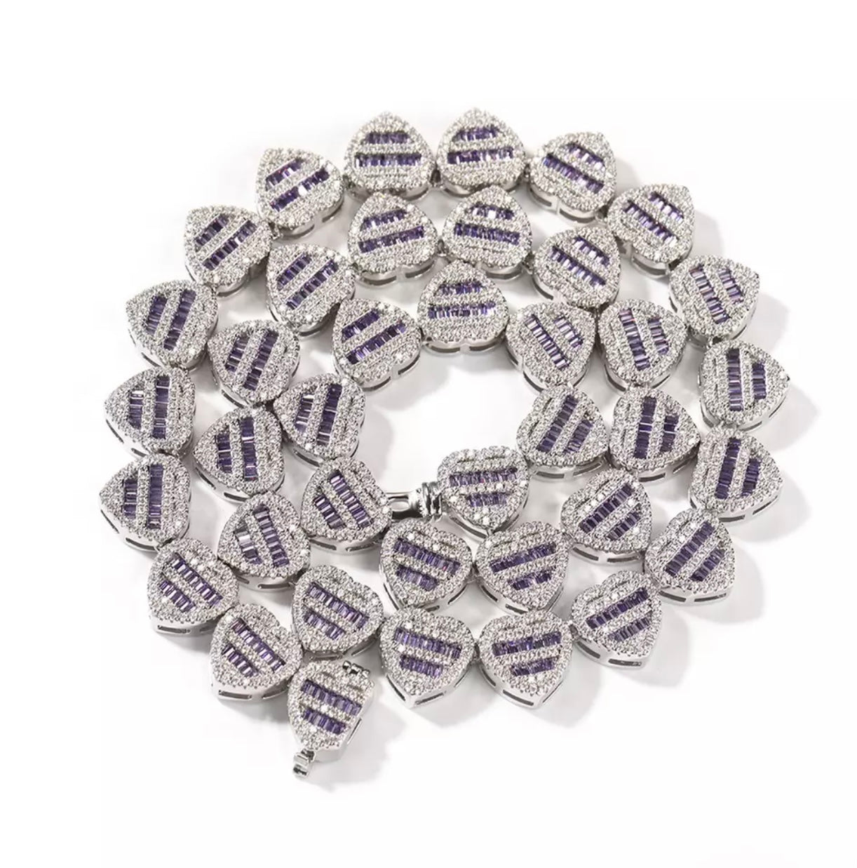 12mm Iced Out Heart Choker