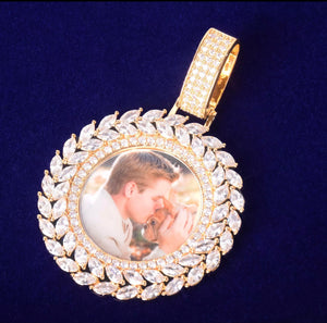 Round In Memory Photo Pendant
