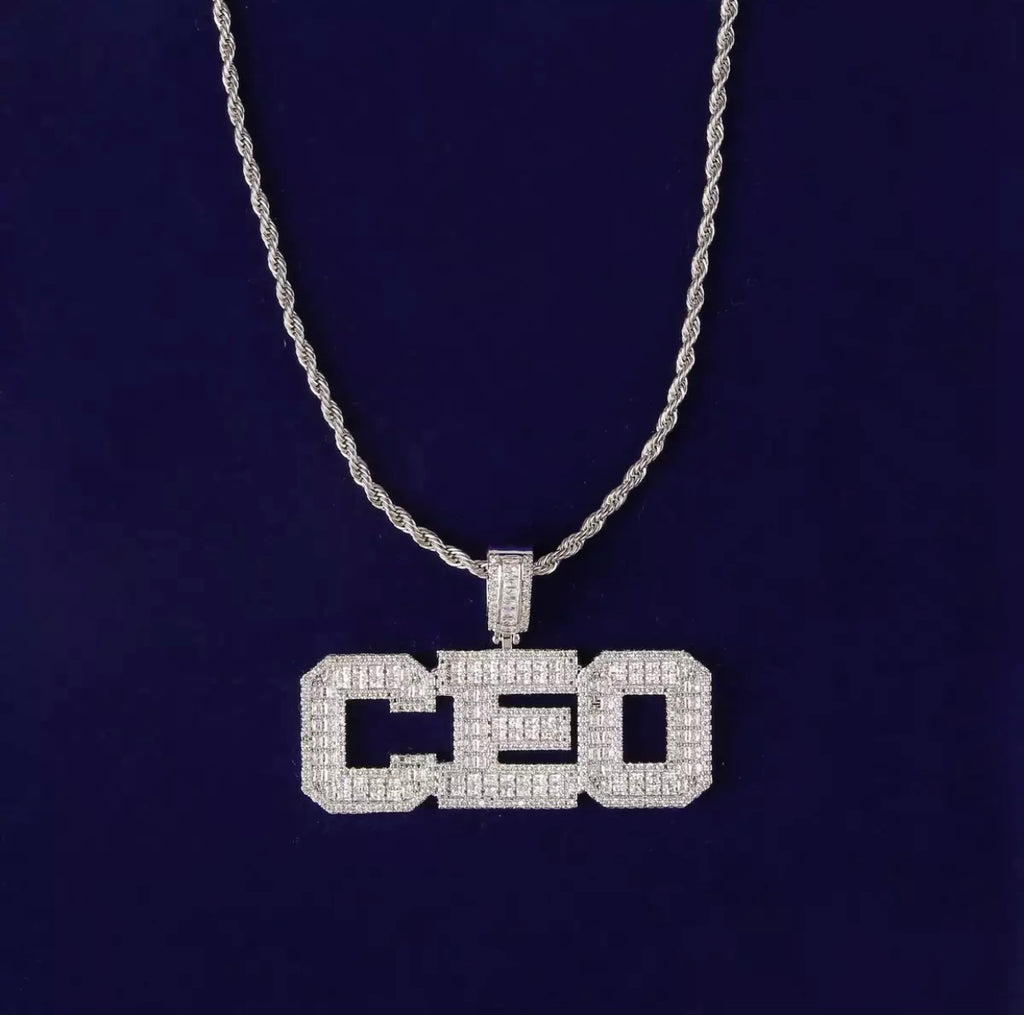 Varsity Style Pendant (Rope Chain)