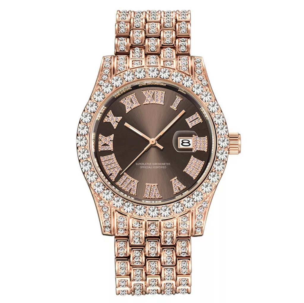 So Icy Rose Gold Diamond Watch